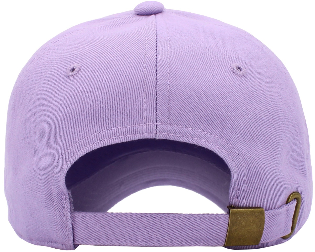 Lavender Low Profile Baseball Caps Back View